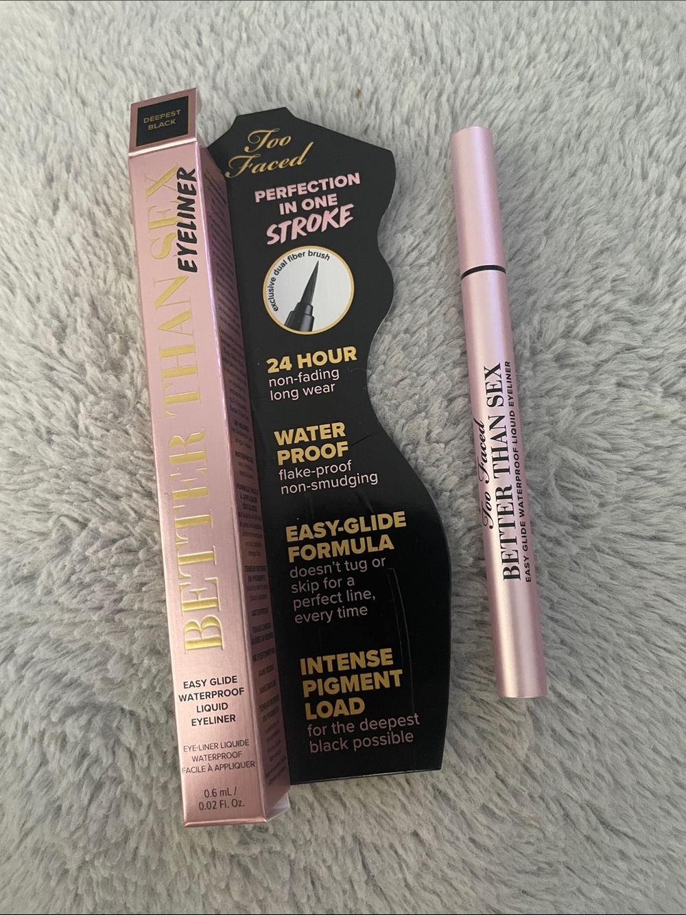 Too Faced Better Than Sex Waterproof Eyeliner — Pink
